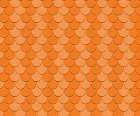 Free Scalloped Rooftop Vector Pattern