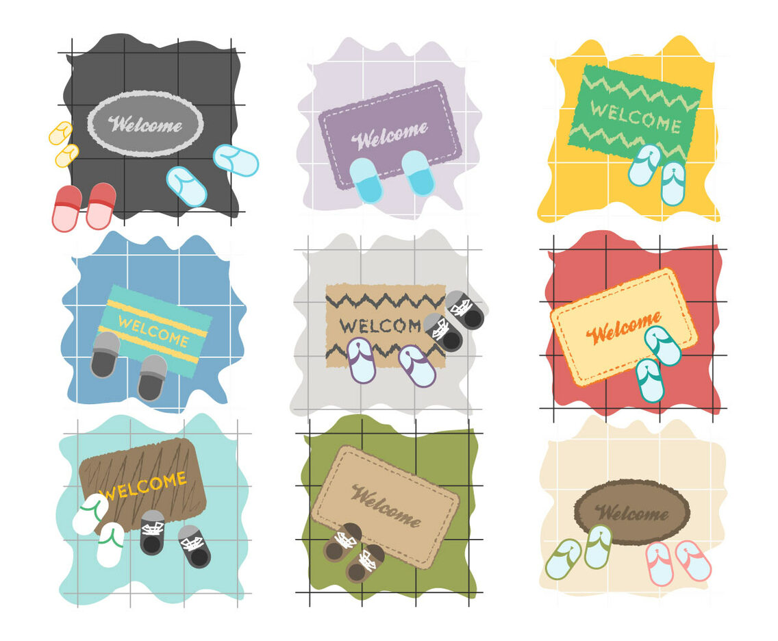 Free Welcome Mat Vector 3