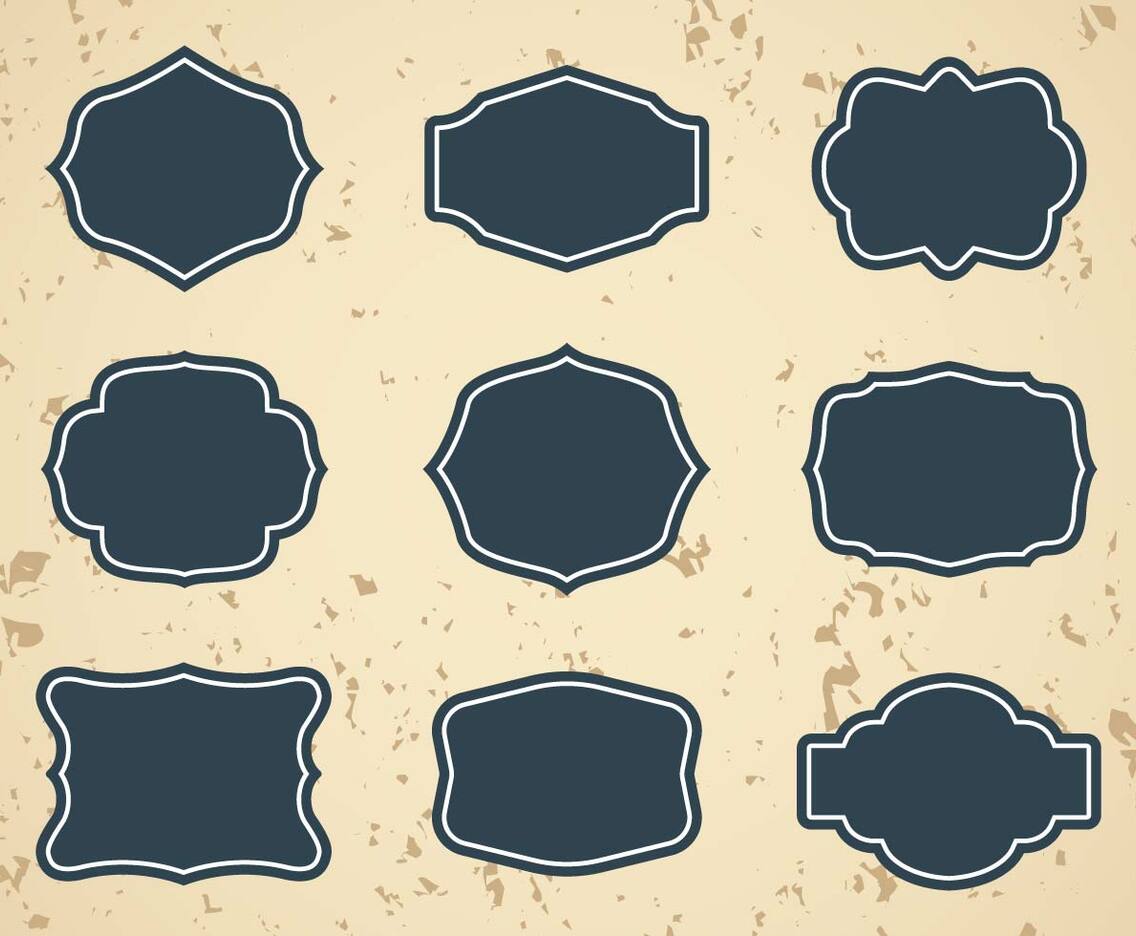 Free Vintage Frames or Cartouches Vector