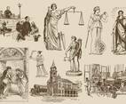 Law And Justice Drawings
