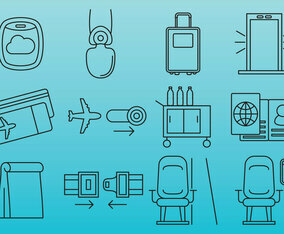 Plane Travel Icons