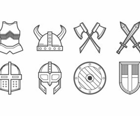 Free Medieval Armor Icon Vector
