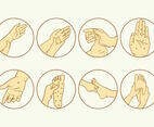 Reflexology Icon Set