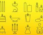 Candles Line Icons