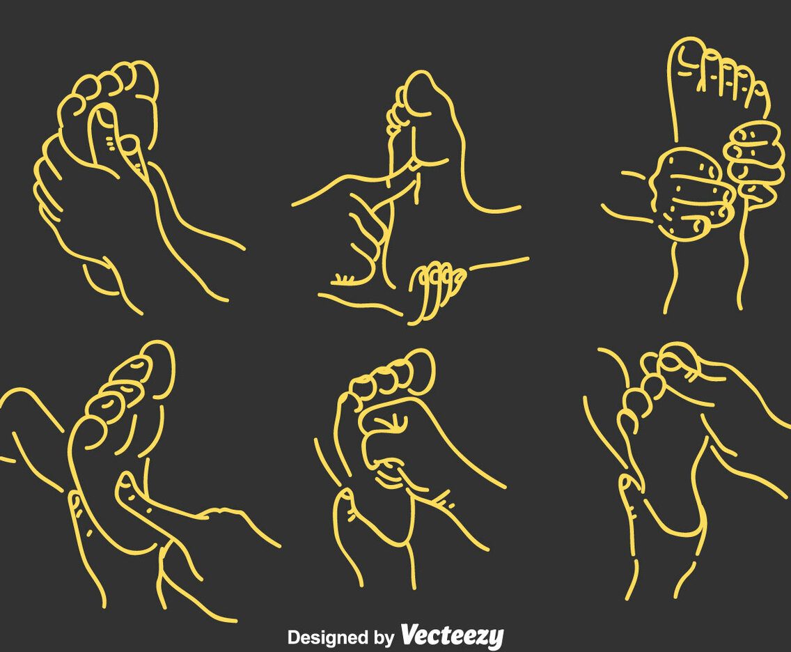 Foot Reflexology Vector