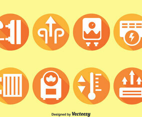 Heater Cirle Icons