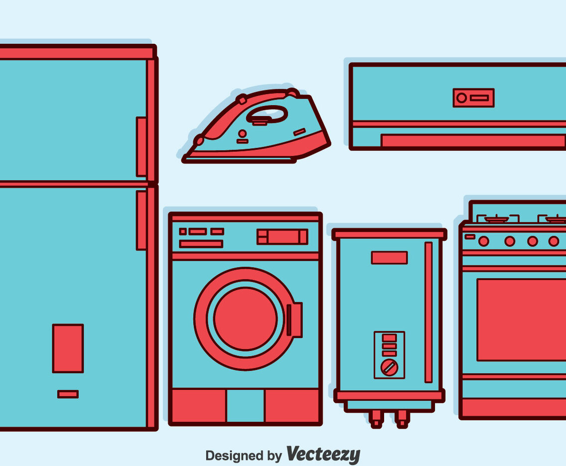 Home Appliance Vector Set