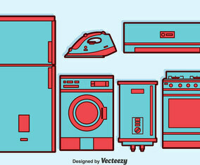 Home Appliance Vector Set