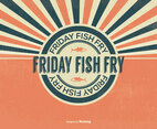 Retro Fish Fry Friday Illustration