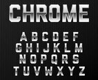 Chrome Alphabet Font