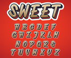 Sweet Alphabet Vector