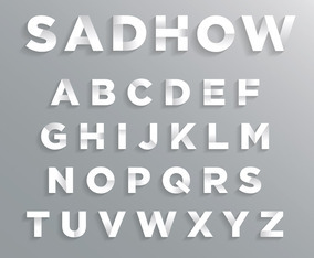 Font with Soft Shadow