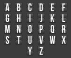 Flip Clock Alphabet