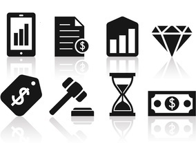 Free Minimalist Business and Finance Icon Set