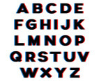 3D Effect Alphabet