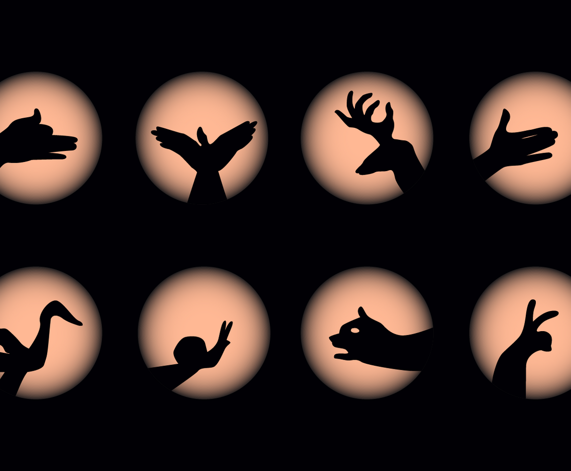 Free Shadow Puppet Hand Vector