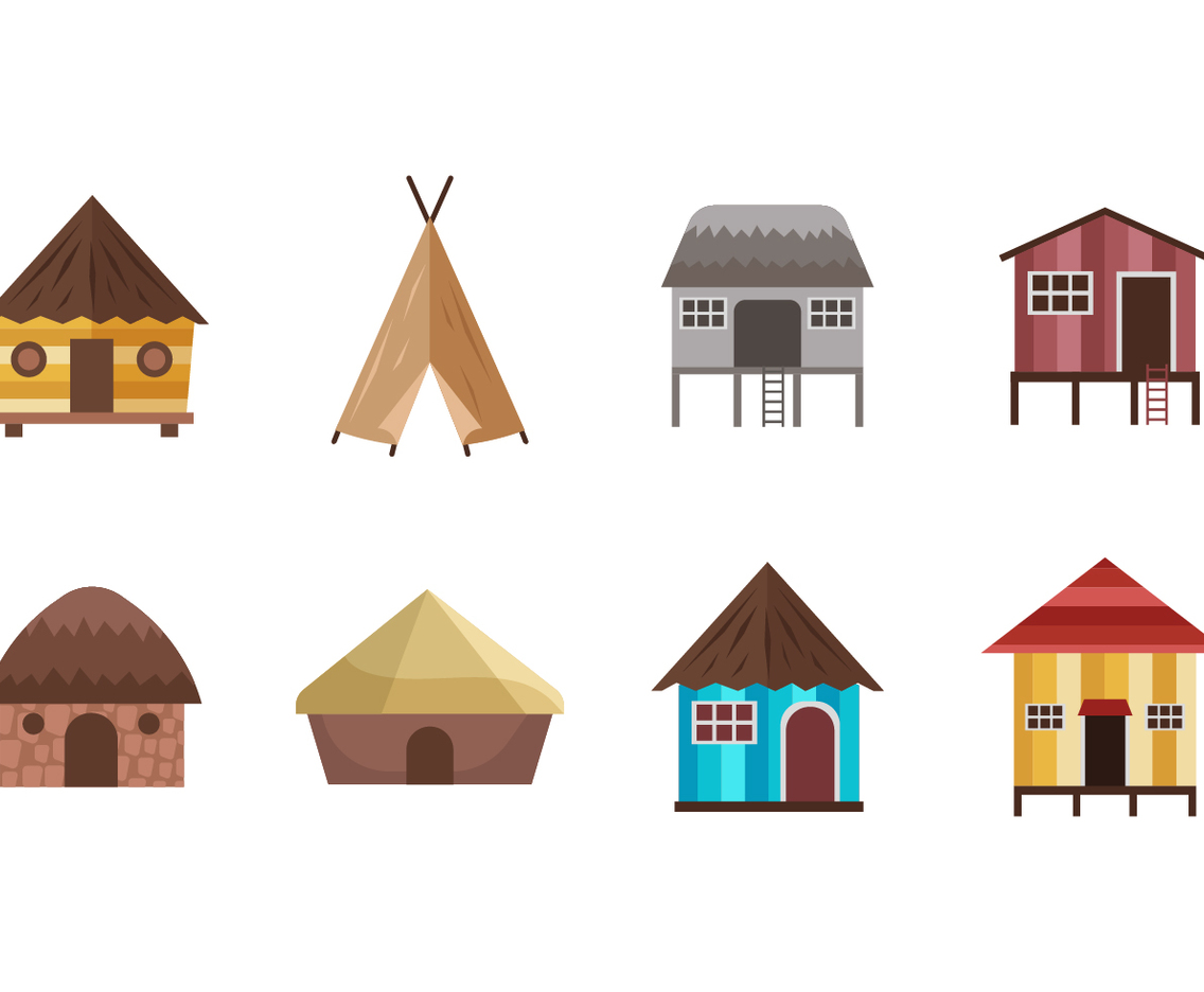 Free Shack and Traditional Housed Vectors