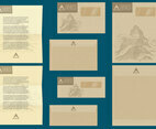 Rustic Letter And Envelope Templates