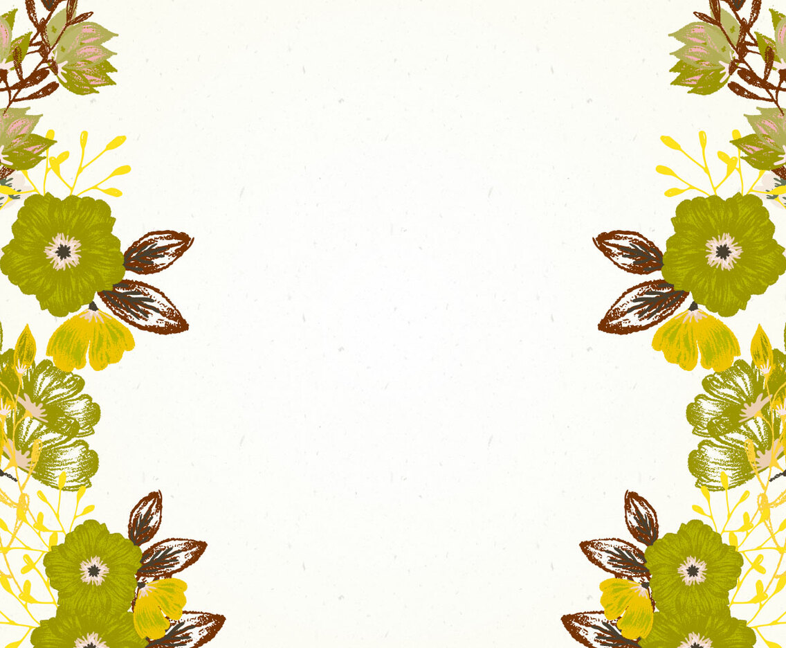 Beautiful Olive Green Floral Background