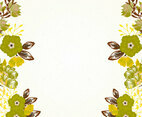 Beautiful Olive Green Floral Background