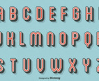 Free Vector Retro Letters