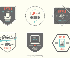 Free Hipster Vector Labels