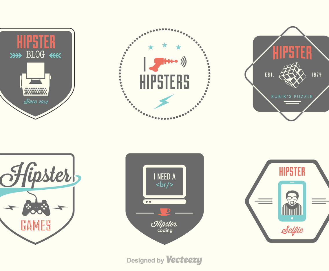 Free Hipster Vector Labels