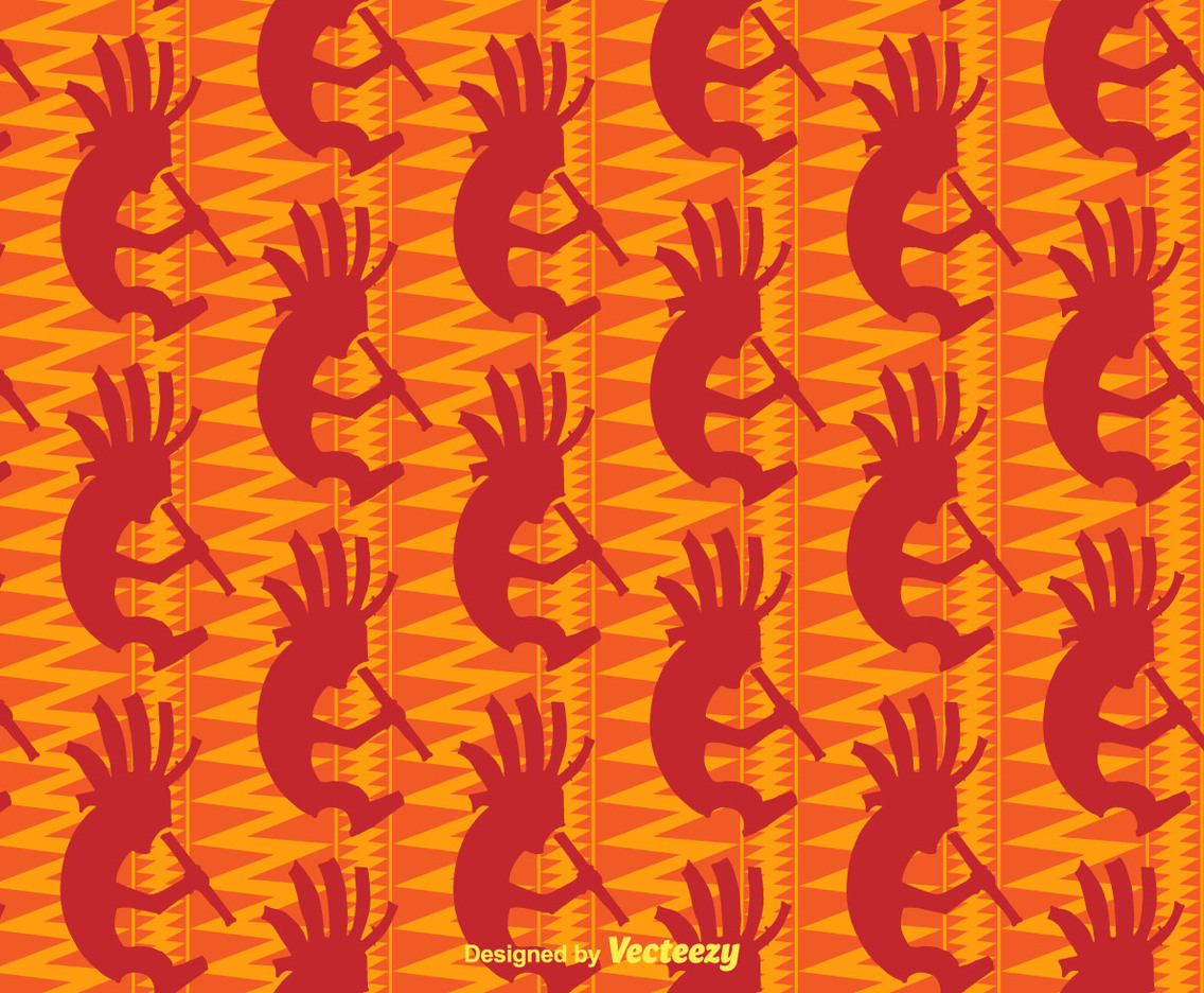 Free Kokopelli Vector Background