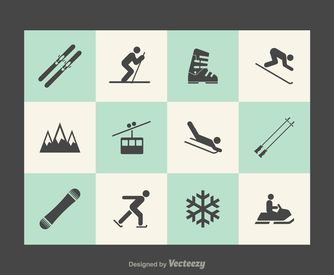 Free Wintersport Vector Icons