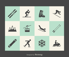 Free Wintersport Vector Icons