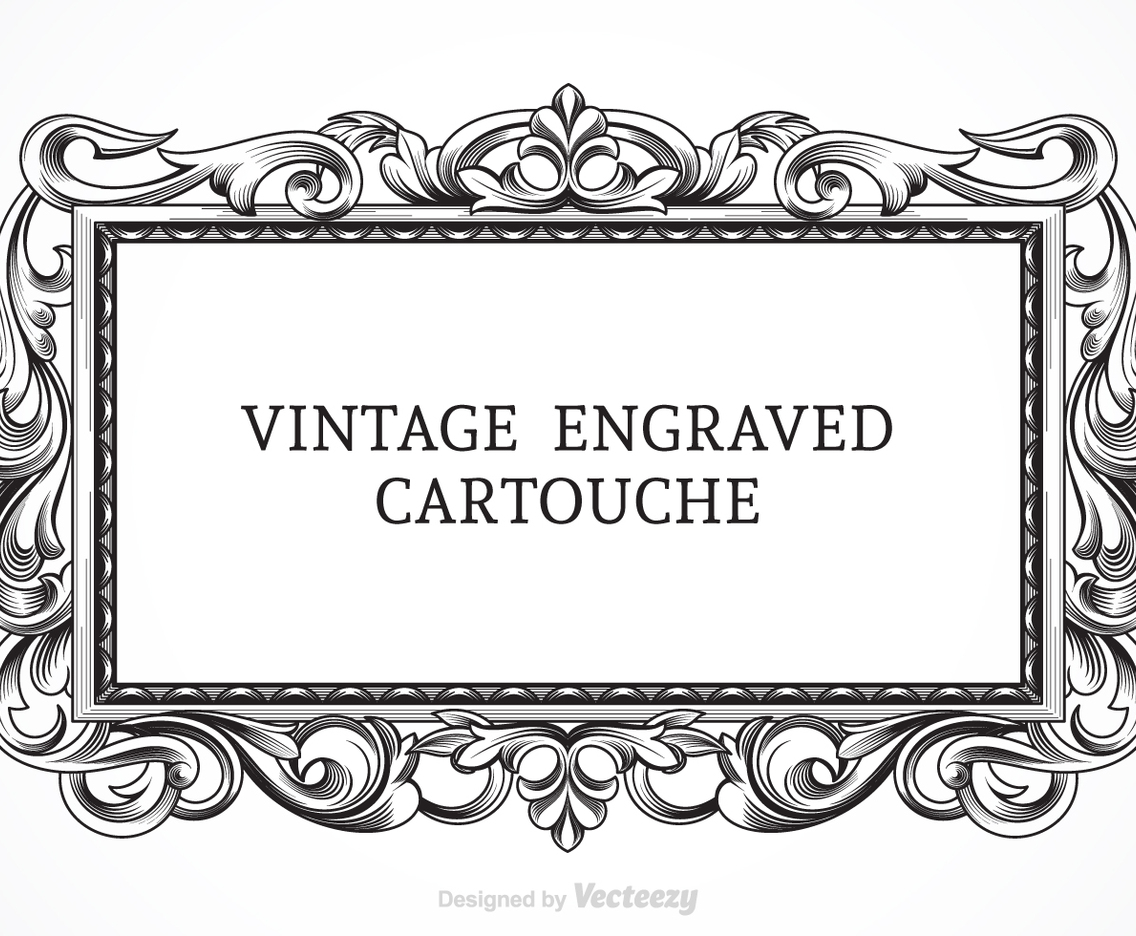 Free Vector Vintage Engraved Cartouche