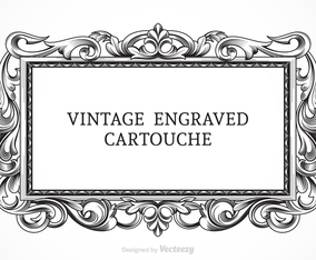 Free Vector Vintage Engraved Cartouche