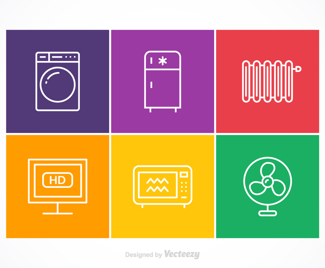 Free Vector Appliances Stroke Icons