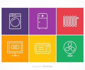 Free Vector Appliances Stroke Icons