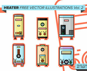 Heater Free Vector Illustrations Vol. 2