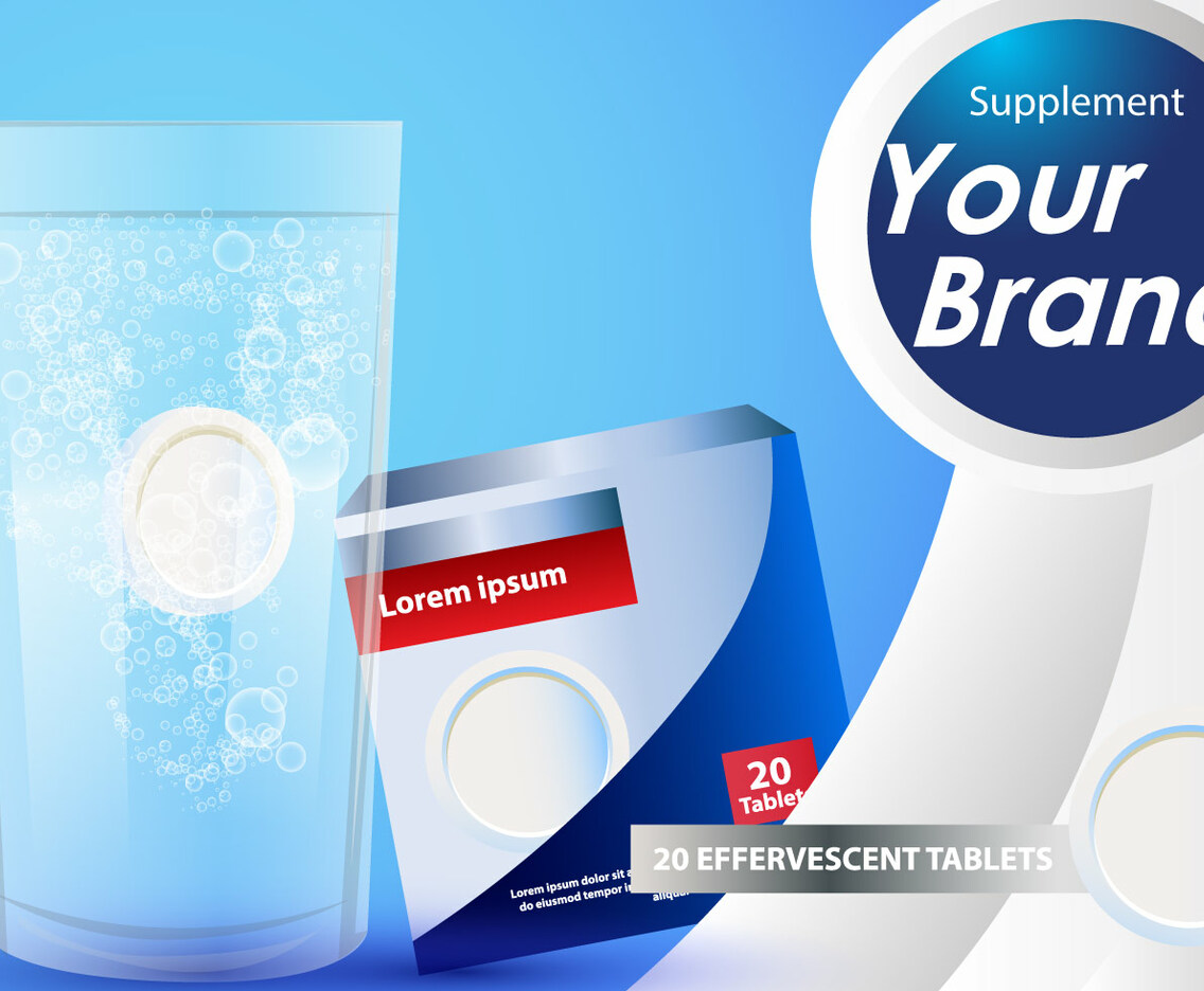 Effervescent Supplement Tablet Advertise