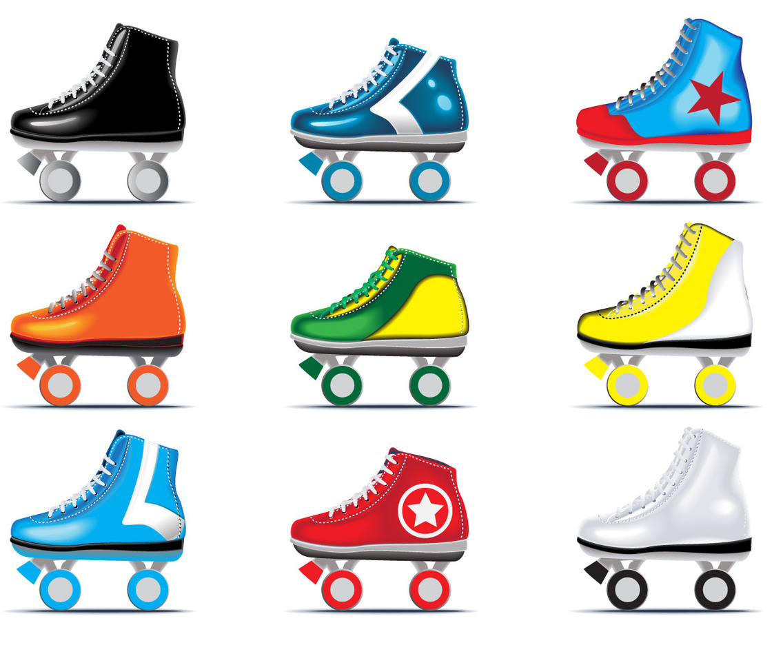 Vector set of Roller Derby