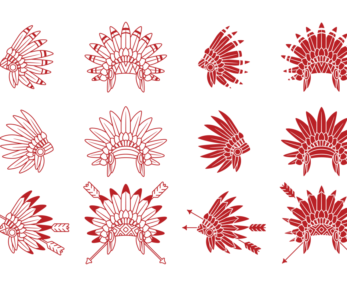 Vector Indian War Bonnet