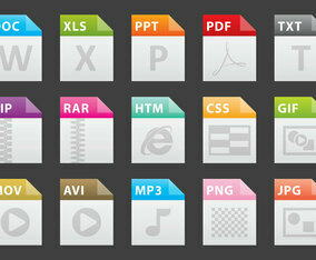 Colorful File Icons