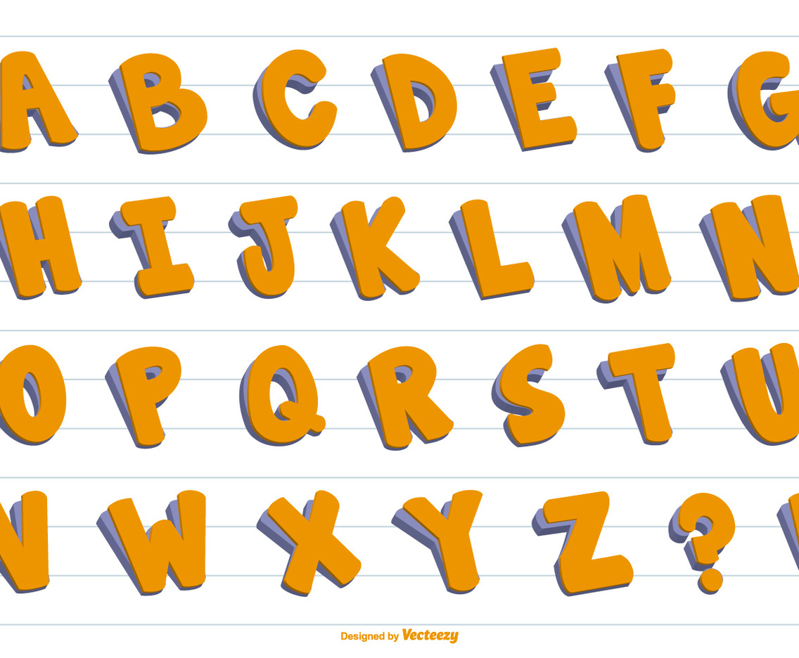 3D Vector Alphabet