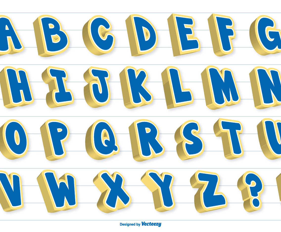 3D Vector Alphabet