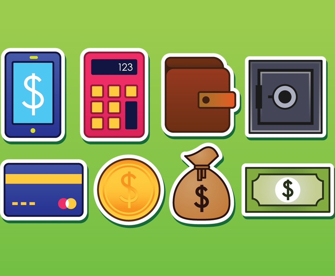 Free Banking Sticker Icons