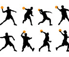 Silhouette Of Dodgeball Player