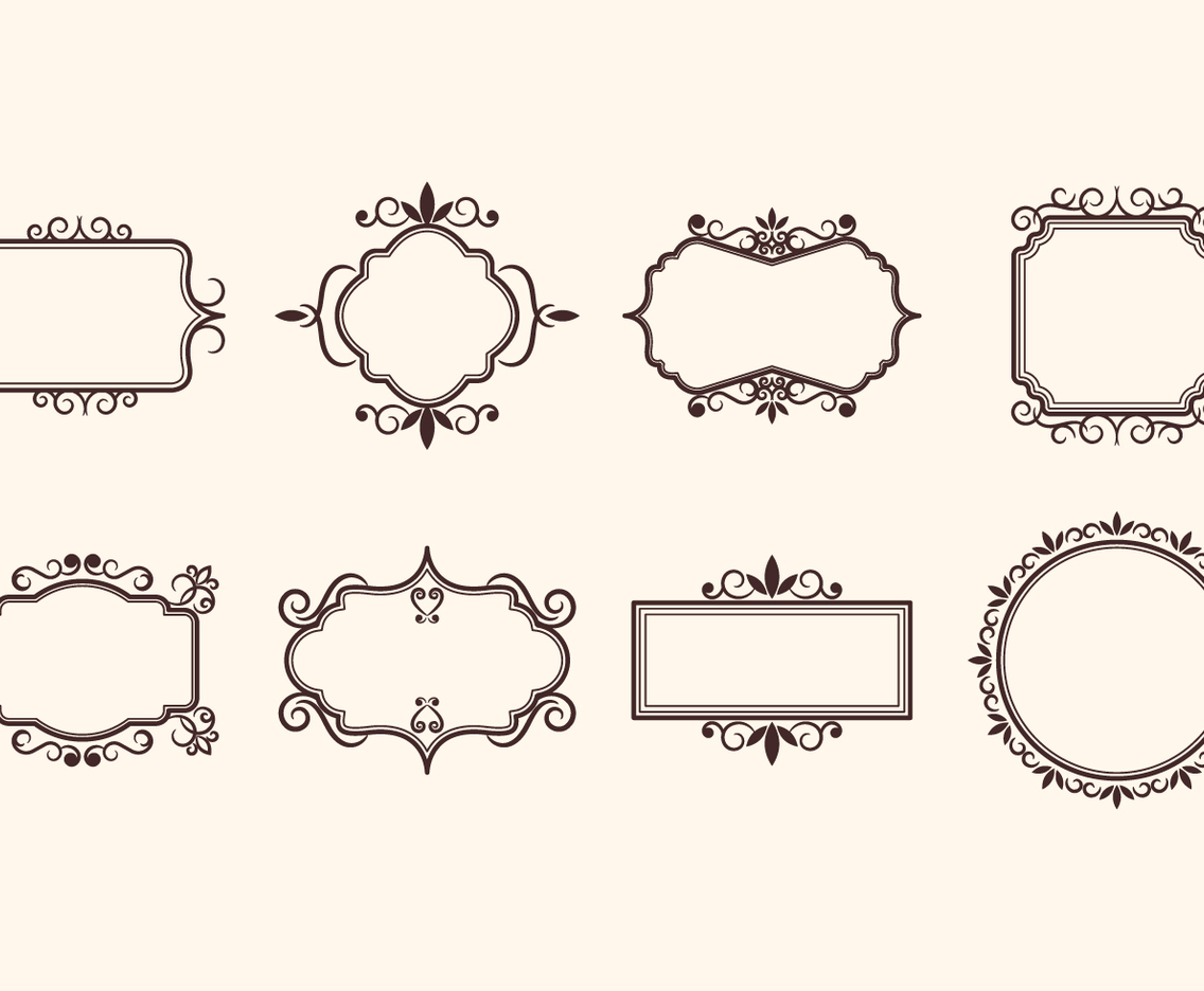Free Vintage Retro Ornamental Frame Vectors