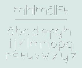 Minimalist Letter Vector Pack