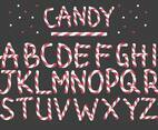 Peppermint Candy Letter Vectors
