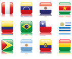 Peru and South America Flag
