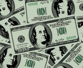 Free 100 Dollar Background Vector