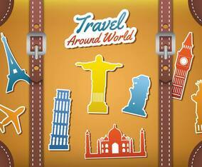 Free Suitcase Landmark Vector