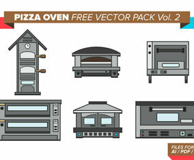 Pizza Oven Free Vector Pack Vol. 2